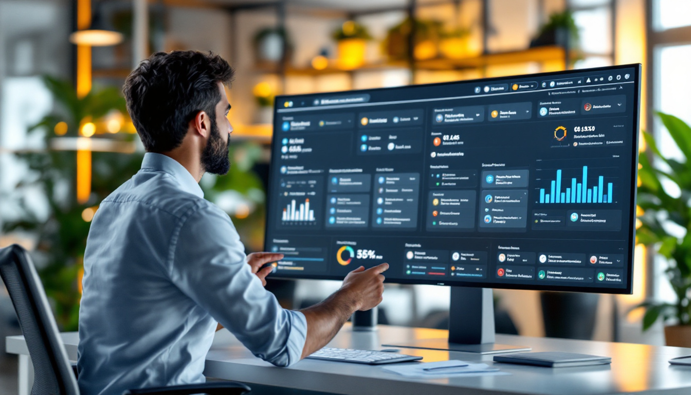 IT admin reviewing automated user access review dashboards with role-based access icons and guest permissions displays