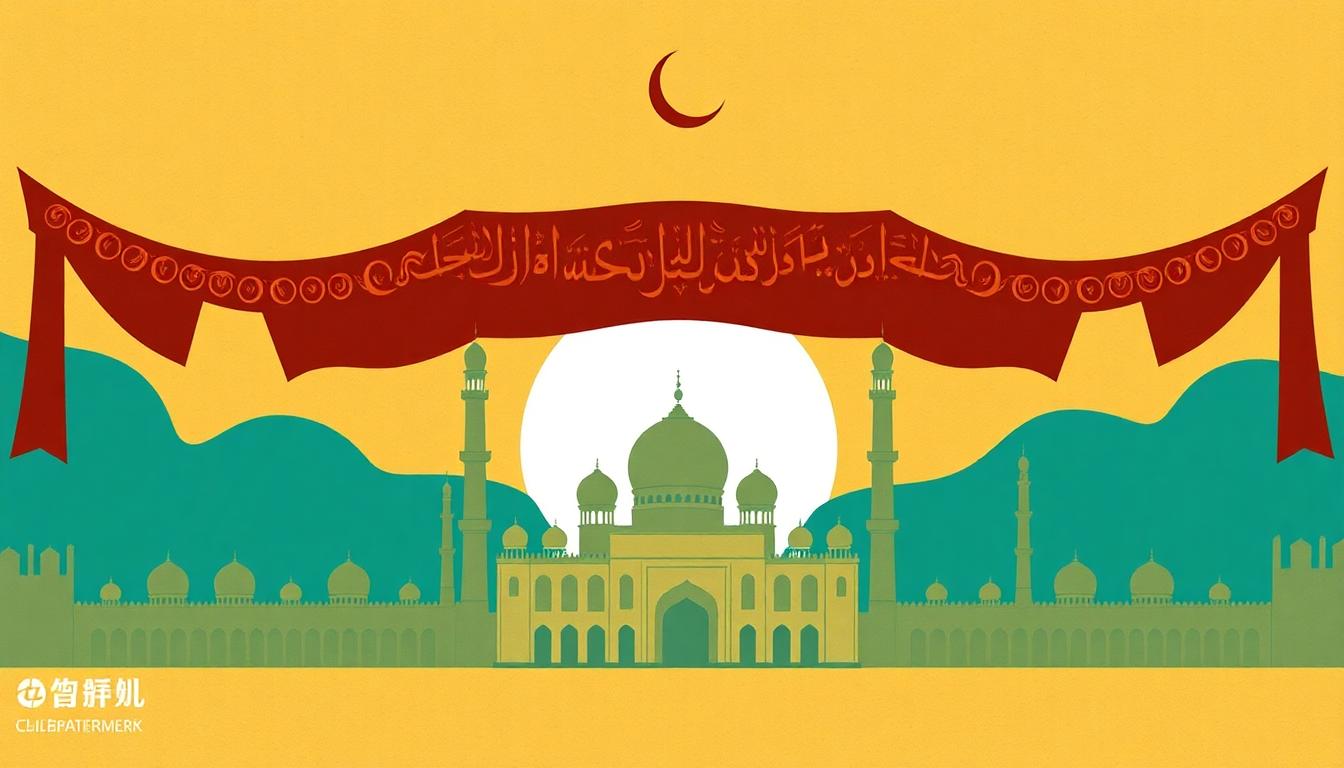 Ancient parchments and scrolls symbolic of the Rashidun Caliphate era, featuring mosque silhouettes and Islamic motifs. Image created with AI