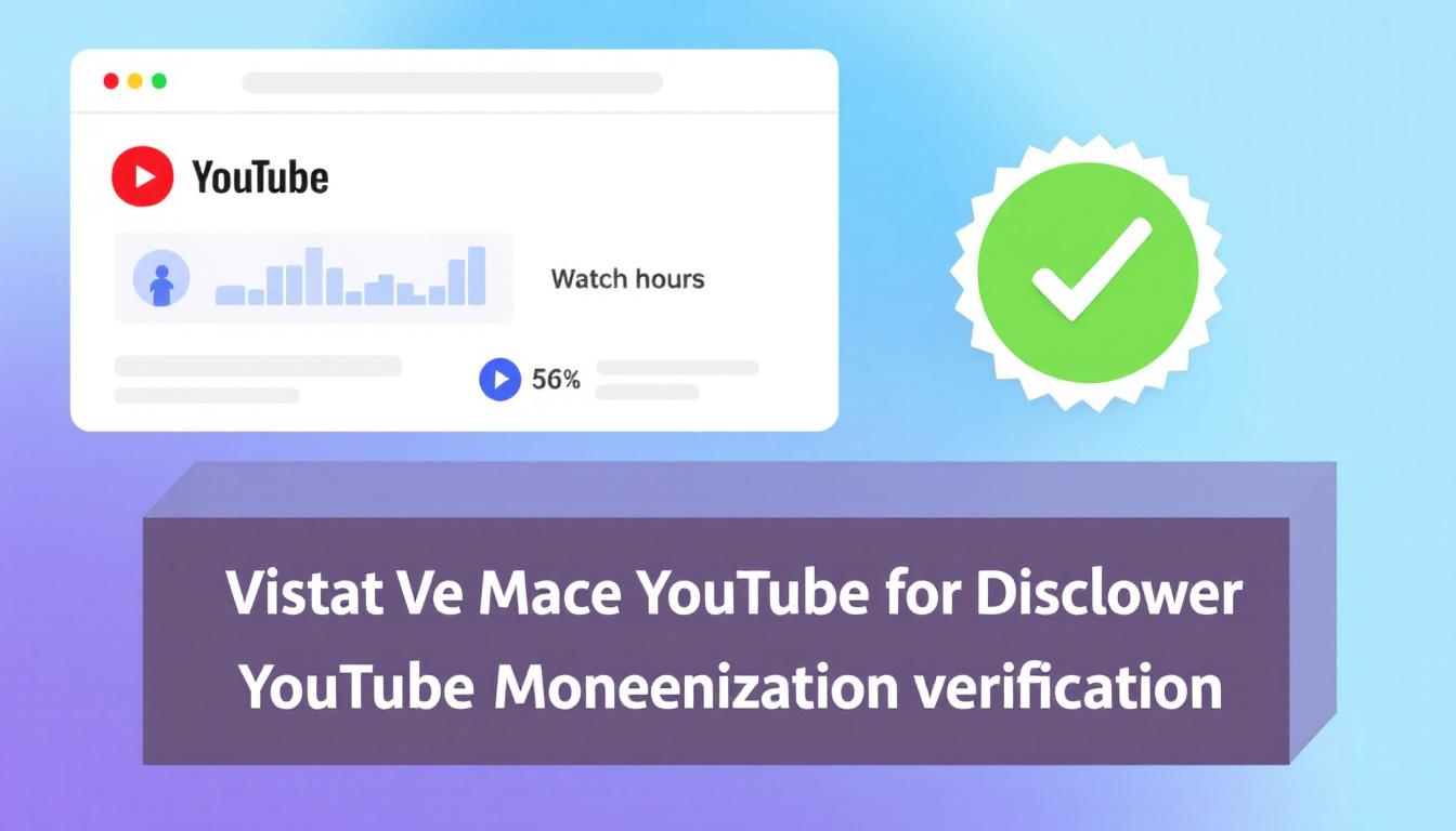 YouTube channel dashboard showing subscriber count and monetization status