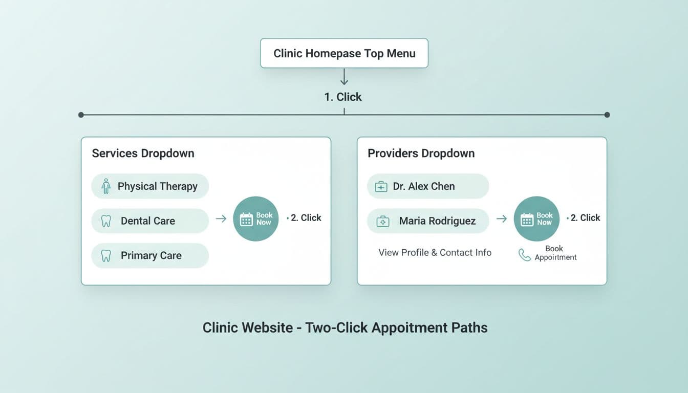 The Best Healthcare Website Navigation In 2 Clicks - ChiTown Web Design